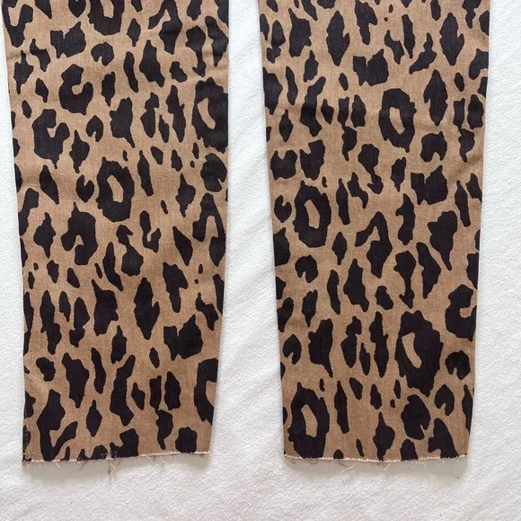 NWT Kensie Vintage Luxe Honey Leopard High Rise Jeans Size 10 - Picture 8 of 10